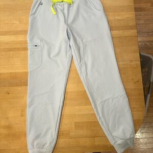 Figs “open skies” light blue Zamora joggers